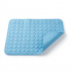 Light blue cooling mat product photo on white background