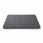Dark grey cooling mat product photo on white background